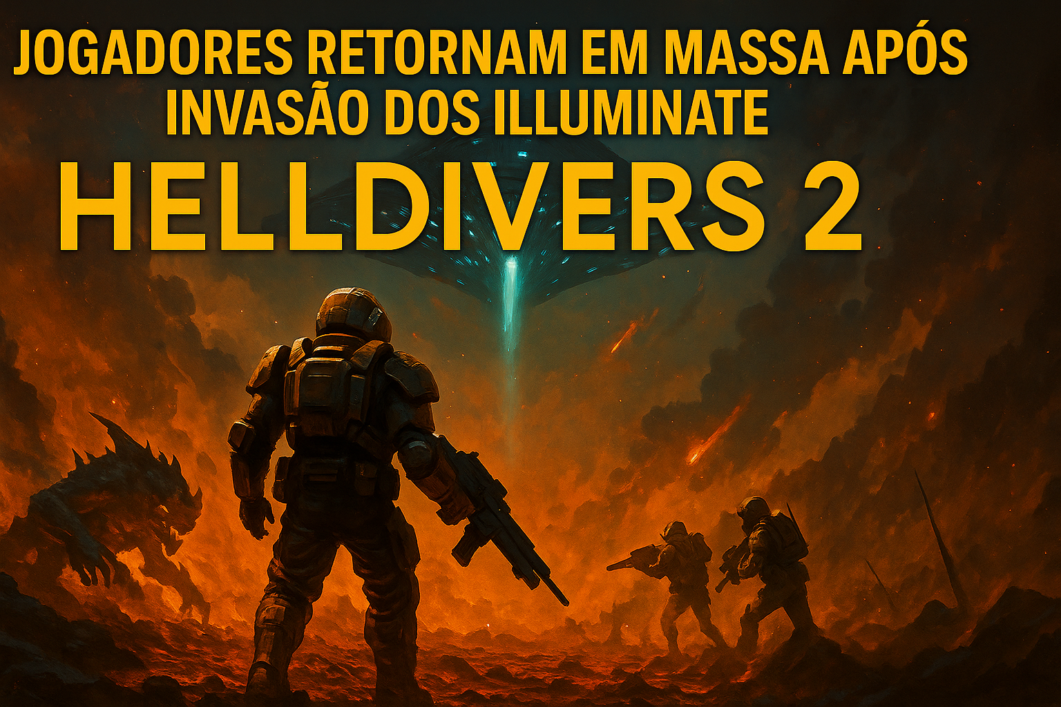 Helldivers 2 jogadores retornam em massa após invasão dos illuminate