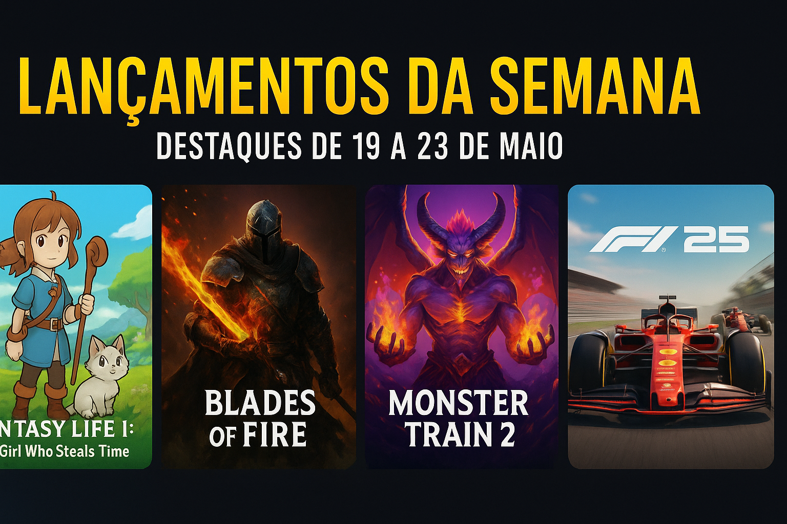 Lançamentos da semana destaques de 19 a 23 de maio