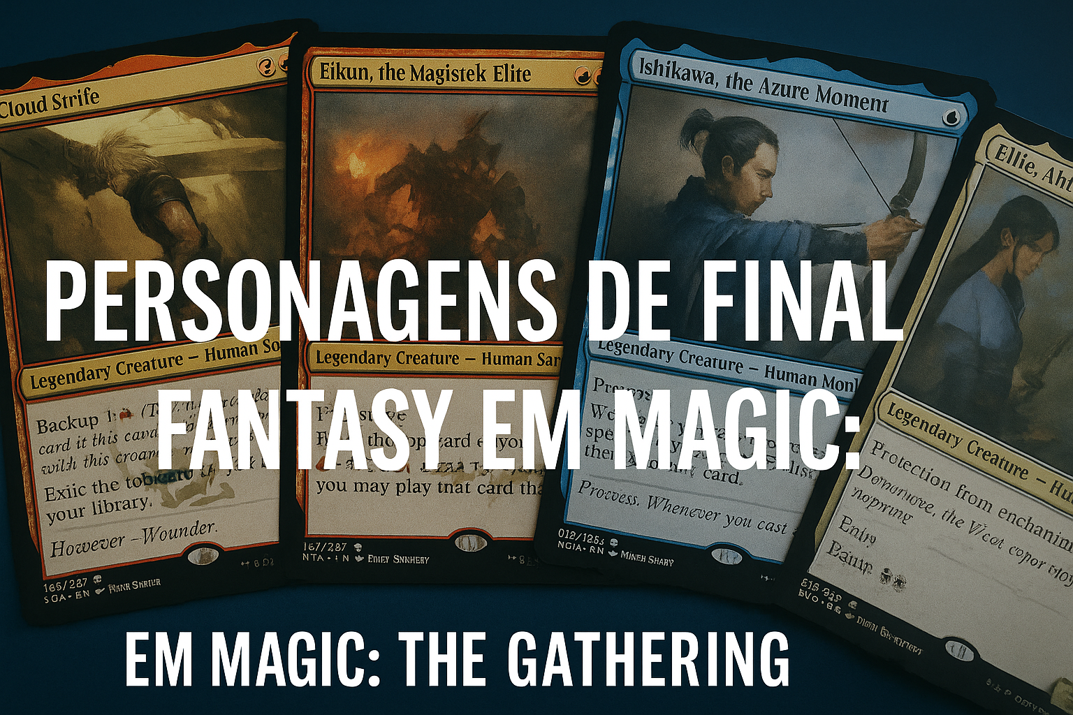 Personagens final fantasy em magic crossover emociona fãs com carta de ff14