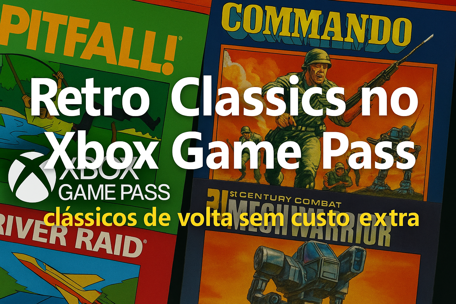 Retro classics no xbox game pass clássicos de volta sem custo extra