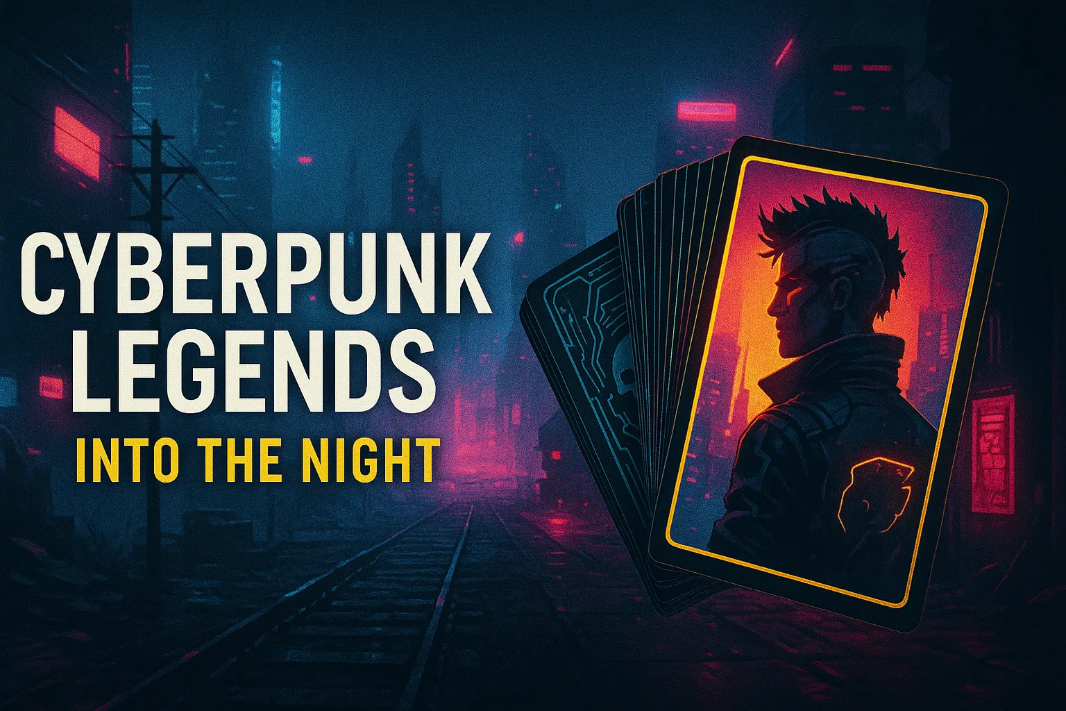 Cyberpunk legends into the night o rpg de cartas que expande o universo de night city