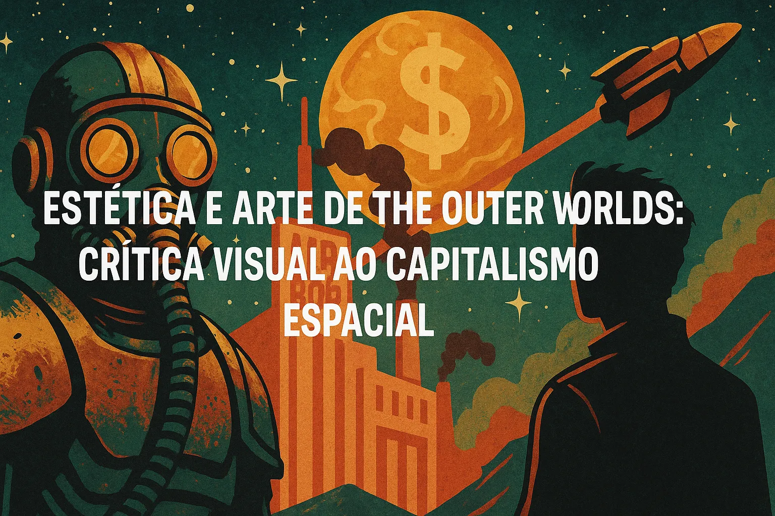 Estética e arte de the outer worlds crítica visual ao capitalismo espacial